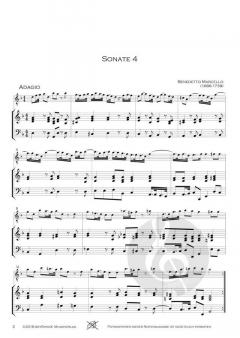 12 Sonaten op. 2 - Band 2 (Sonaten 4-6) von Benedetto Marcello 