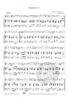 12 Sonaten op. 2 - Band 3 (Sonaten 7-9) von Benedetto Marcello 