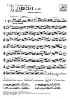 40 Exercises Op. 101 von Luigi Hugues 