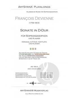 Sonate in D-Dur von François Devienne 