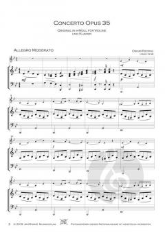 Concerto in e-Moll op. 35 von Oskar Rieding 
