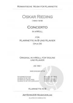 Concerto in a-Moll op. 35 von Oskar Rieding 