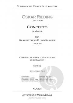 Concerto in a-Moll op. 35 von Oskar Rieding 