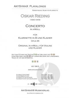 Concerto in a-Moll op. 35 von Oskar Rieding 