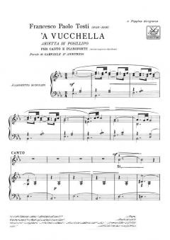 A Vucchella Medium Voice Piano von Fernando Tosti 