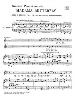 Tutti I Fior S/ms/pno It/gr Madama Butterfly Act2 Flower Duet von Giacomo Puccini 