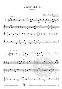 17 Menuette TWV 34 von Georg Philipp Telemann 