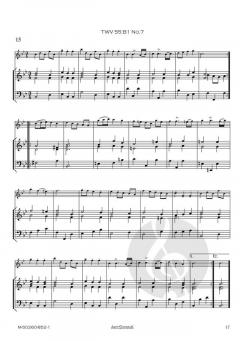 17 Menuette TWV 34 von Georg Philipp Telemann 