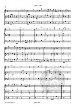 17 Menuette TWV 34 von Georg Philipp Telemann 