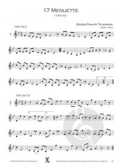 17 Menuette TWV 34 von Georg Philipp Telemann 