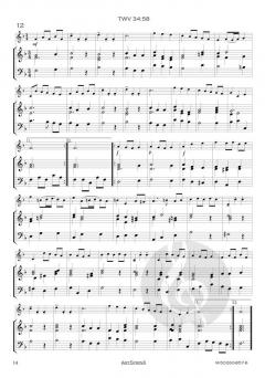 17 Menuette TWV 34 von Georg Philipp Telemann 