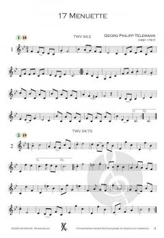 17 Menuette TWV 34 von Georg Philipp Telemann 