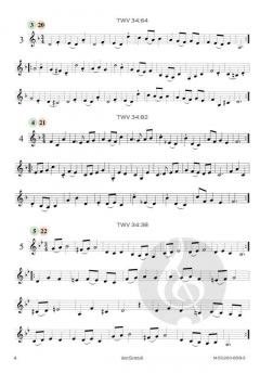 17 Menuette TWV 34 von Georg Philipp Telemann 