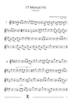 17 Menuette TWV 34 von Georg Philipp Telemann 