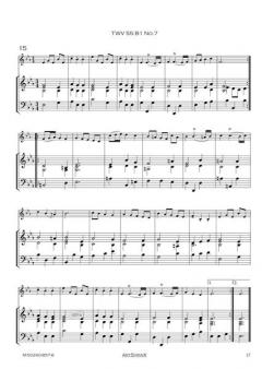 17 Menuette TWV 34 von Georg Philipp Telemann 