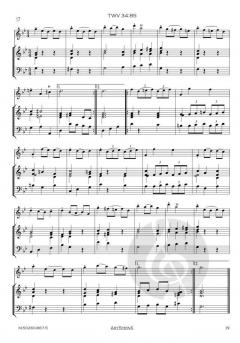 17 Menuette TWV 34 von Georg Philipp Telemann 