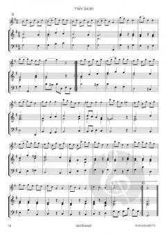 17 Menuette TWV 34 von Georg Philipp Telemann 