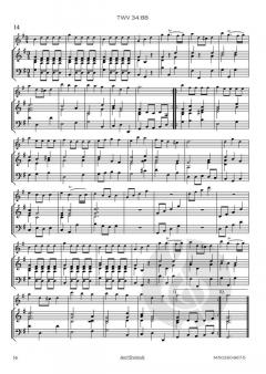 17 Menuette TWV 34 von Georg Philipp Telemann 