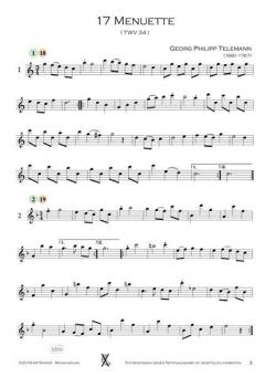 17 Menuette TWV 34 von Georg Philipp Telemann 