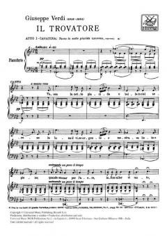 Tacea La Notte Placida Soprano Piano From Il Trovatore Act 1 von Giuseppe Verdi 