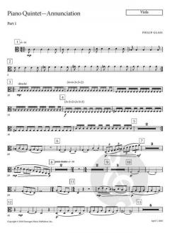Piano Quintet No.1 'Annunciation' von Philip Glass 