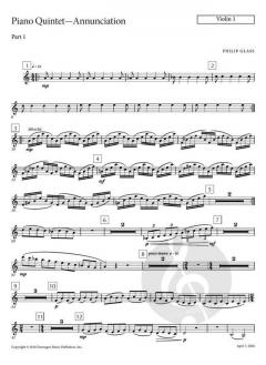 Piano Quintet No.1 'Annunciation' von Philip Glass 