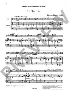 Zehn Walzer op. 56 von Theodor Blumer 