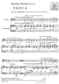 Vissi D'arte Vissi D'amore Soprano Piano From Tosca Italian von Giacomo Puccini 