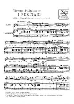 Son Vergin Vezzosa Soprano Piano Italian From I Puritani Act1 von Vincenco Bellini 