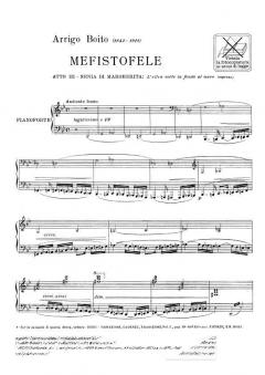 L'altra Notte In Fondo Al Mare Soprano Piano From Mefistofele Act 3 von Arrigo Boito 