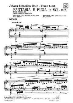 Fantasie und Fuge in g-Moll von Johann Sebastian Bach für Orgel - Bearbeitet für Klavier im Alle Noten Shop kaufen