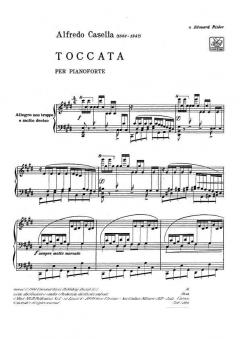 Toccata Piano von Alfredo Casella 