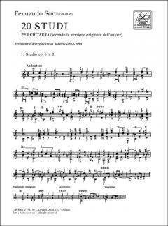 20 Studies von Fernando Sor 