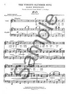 The Virgin's Slumber Song von Max Reger 