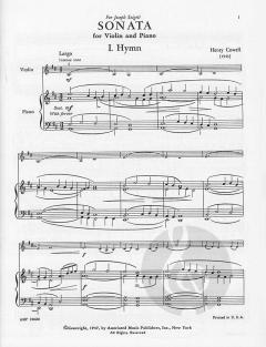 Sonata von Henry Cowell 