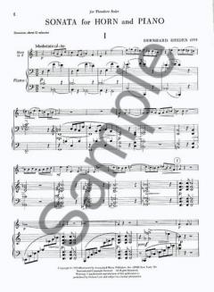 Sonata For Horn And Piano von Bernhard Heiden im Alle Noten Shop kaufen