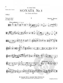 Sonata no. 1 von Bohuslav Martinu 