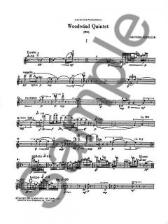 Woodwind Quintet von Gunther Schuller für Holzbläser Quintett (Stimmensatz) im Alle Noten Shop kaufen