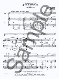 Lyric Fantasies Viola String Piano Reduction For Viola Piano von Norman Dello Joio im Alle Noten Shop kaufen
