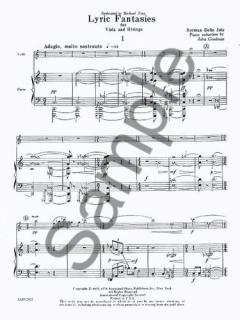Lyric Fantasies Viola String Piano Reduction For Viola Piano von Norman Dello Joio im Alle Noten Shop kaufen