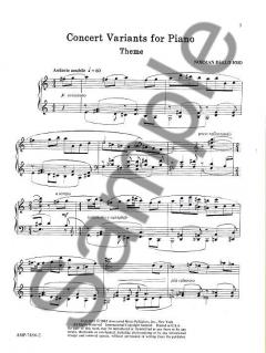 Concert Variants von Norman Dello Joio für Klavier im Alle Noten Shop kaufen