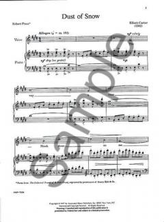 Three Poems Of Robert Frost von Elliott Carter 