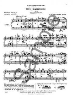 Variations Book 1 von Ludwig van Beethoven 