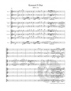 Konzert F-Dur HWV 331 von Georg Friedrich Händel 