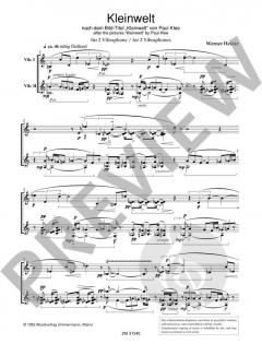 Kleinwelt für 2 Vibraphone von Werner Heider 