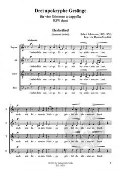 3 apokryphe Gesänge von Robert Schumann 