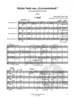 Kleine Suite aus 'Gyermekeknek' von Béla Bartók 