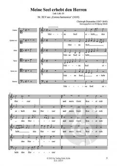 Meine Seel erhebt den Herren von Johann Christoph Demantius 