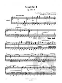 Sonate Nr. 2 A-Dur op. 1/2 von Daniel Friedrich Eduard Wilsing 