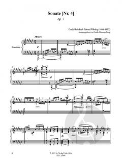 Sonate [Nr. 4] Fis-Dur op. 7 von Daniel Friedrich Eduard Wilsing 